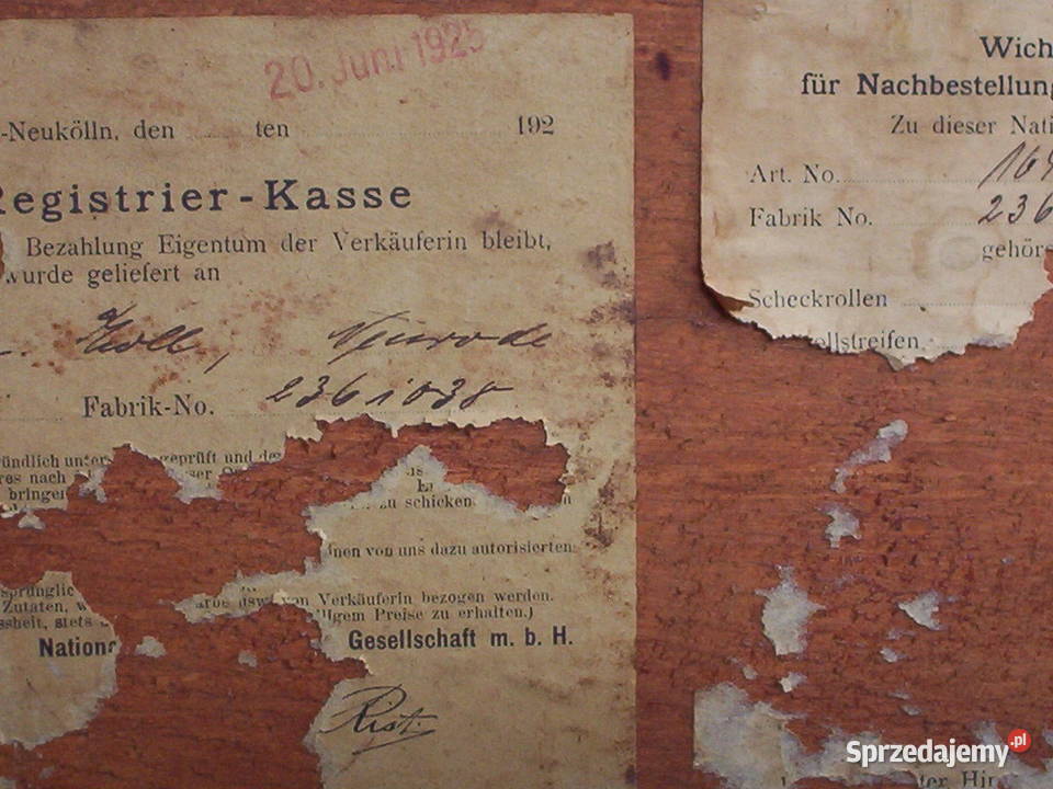 Zabytkowa kasa National początek XX wieku Białystok