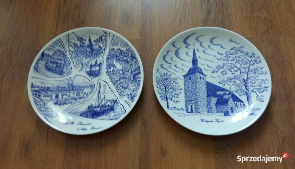 Talerz Kolekcjonerski2 GUSTAVSBERG Szwecja 1981 Gdańsk