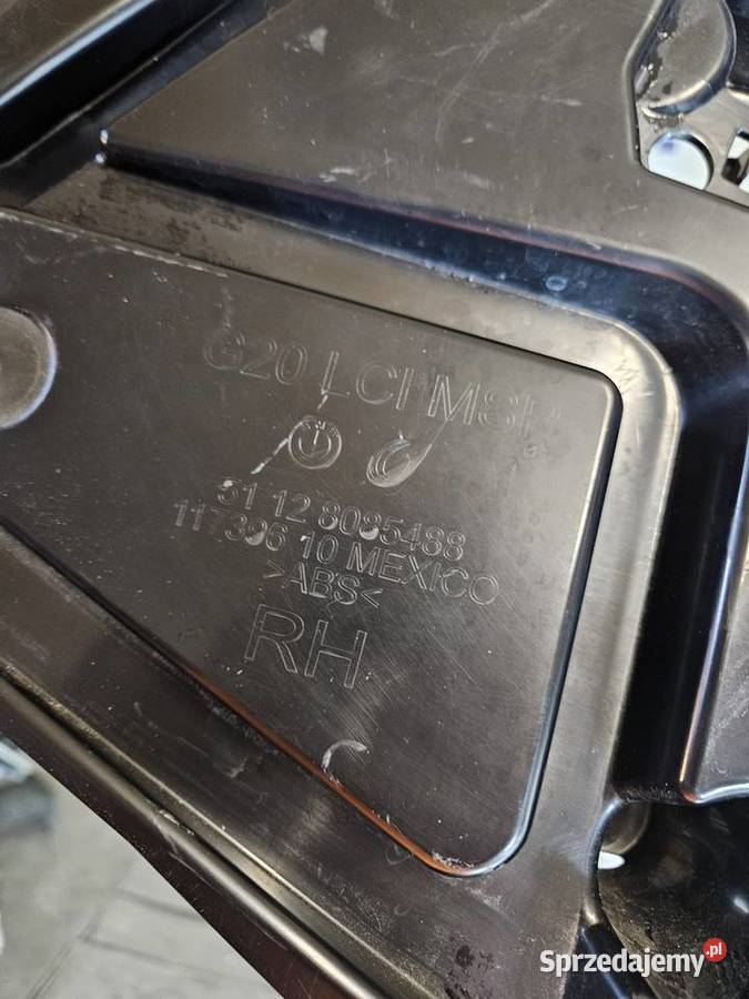 BMW 3 G20 LIFT LCI MPAKIET ŚLIZG PRAWY ZDERZAKA Międzychód