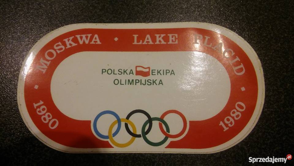 dwie naklejki PKOL z lat osiemdziesiątych