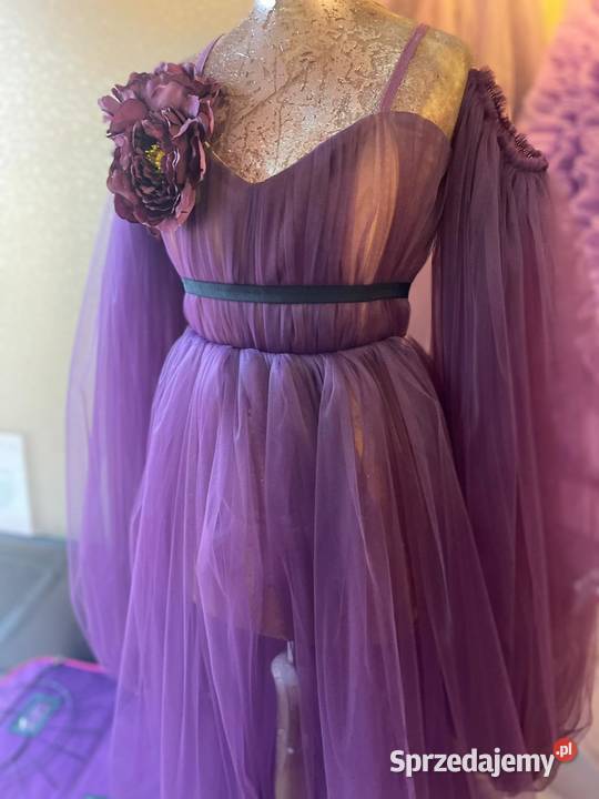 Suknia bordo Otmuchów