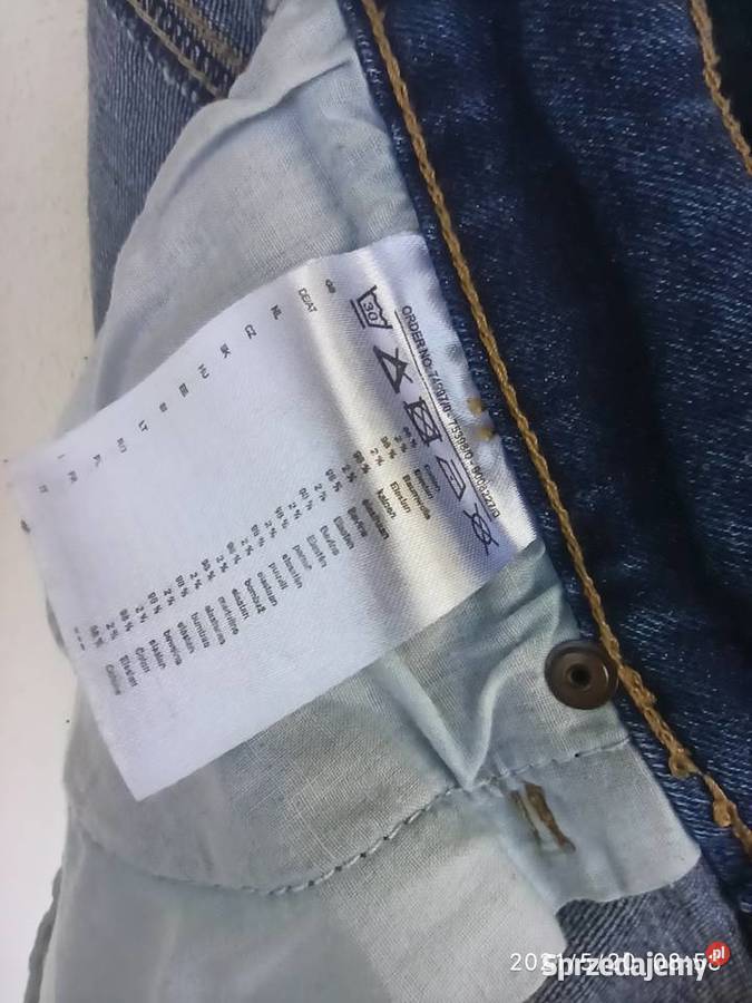 Jeansowe ciemno niebieskie spodnie damskie W 27 Radzyń Podlaski