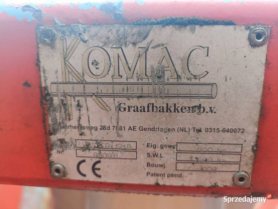 KOMAC Holenderska łyżka do napełniania worków