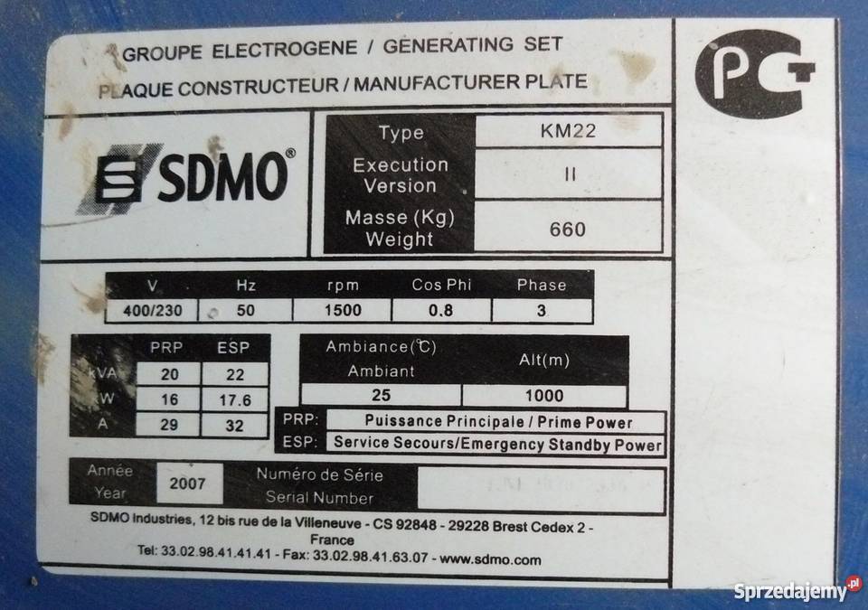 Generator prądu 20 kW Agregat prądotwórczy 20 Kraków