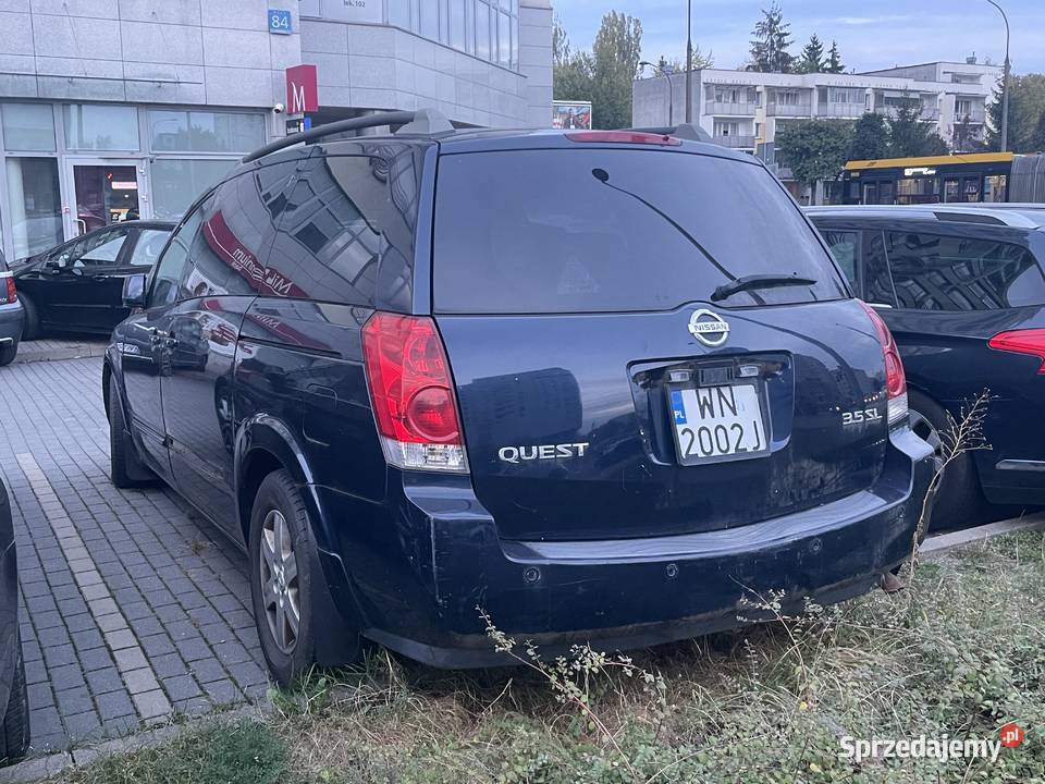 Nissan Quest 2005 V6 benzyna lpg uszkodzony 250000km Warszawa