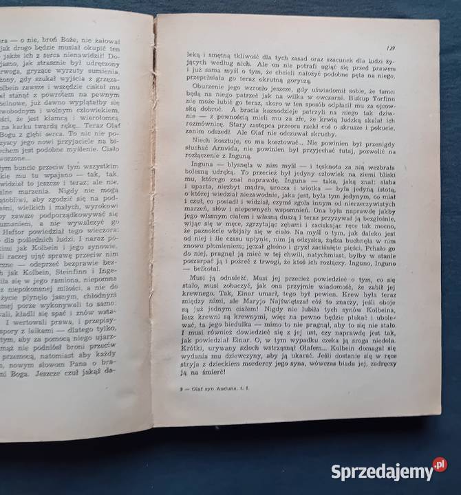 Sigrid undset Olaf syn Auduna Tom 1 PAX 1952 r wielkopolskie Koźminek
