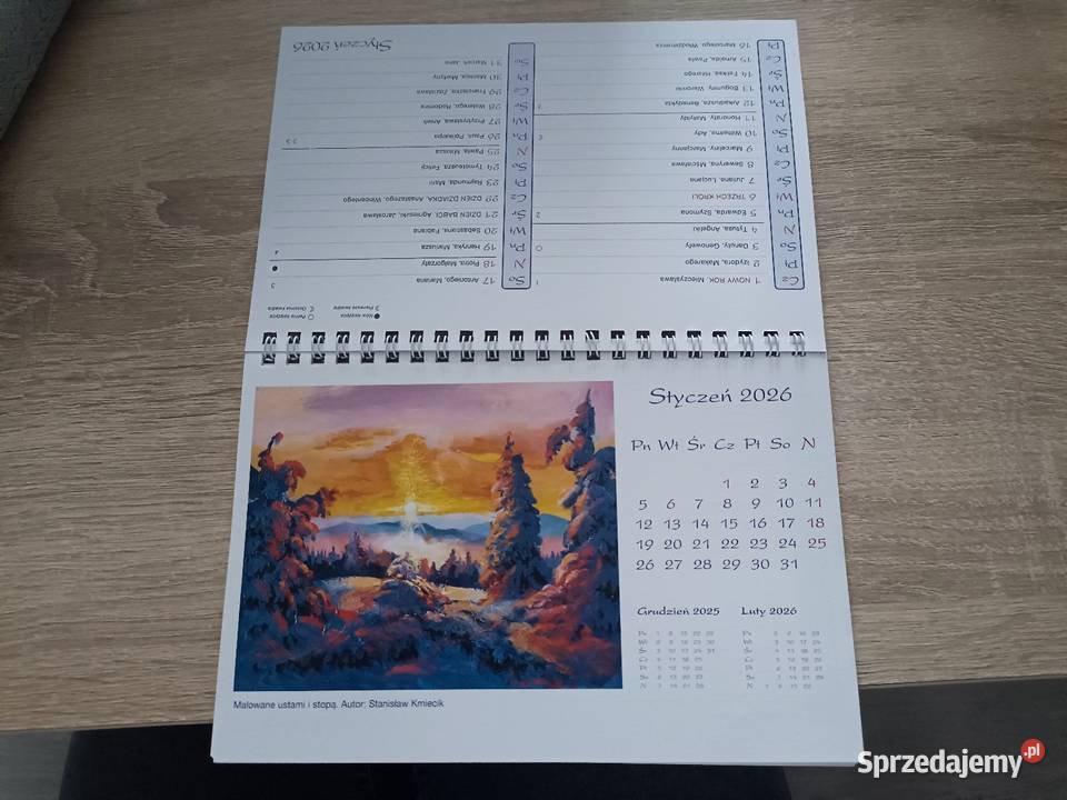 Kalendarz ze spiralką 2026