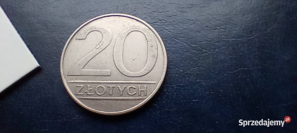Stare monety 20 złotych 1986 destrukt PRL Polska Antyki, Sztuka, Kolekcje Lesko sprzedam