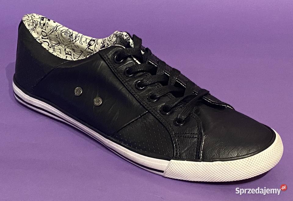 Męskie czarne trampki rozmiar 41 czarny Żyrardów sprzedam