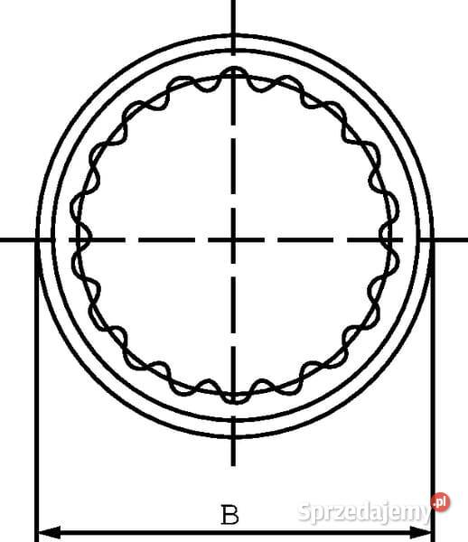 Adapter między wałem pompy i napędem 1SAE 6B L5 Części i osprzęt rolniczy Kamionna