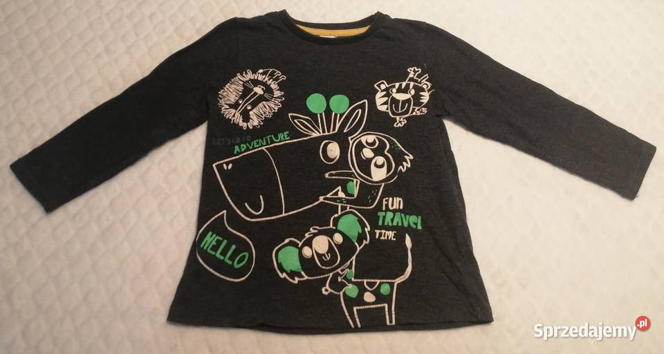 Koszulka chłopięca długi rękaw Baby 98 Zoo Czeladź