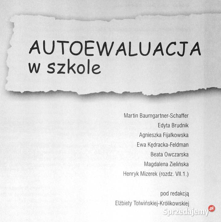 Autoewaluacja w szkole Martin Pozostałe Chełm sprzedam