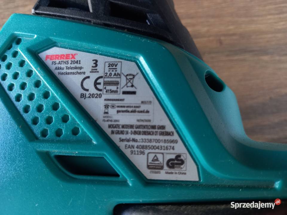 Teleskopowe nozyce akumulatorowe nozyce do Łańcut sprzedam