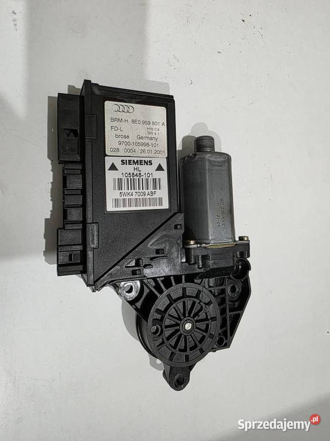 Silniczek podnoszenia szyby lewy tył audi a4b6 Rok produkcji 2001 Iława