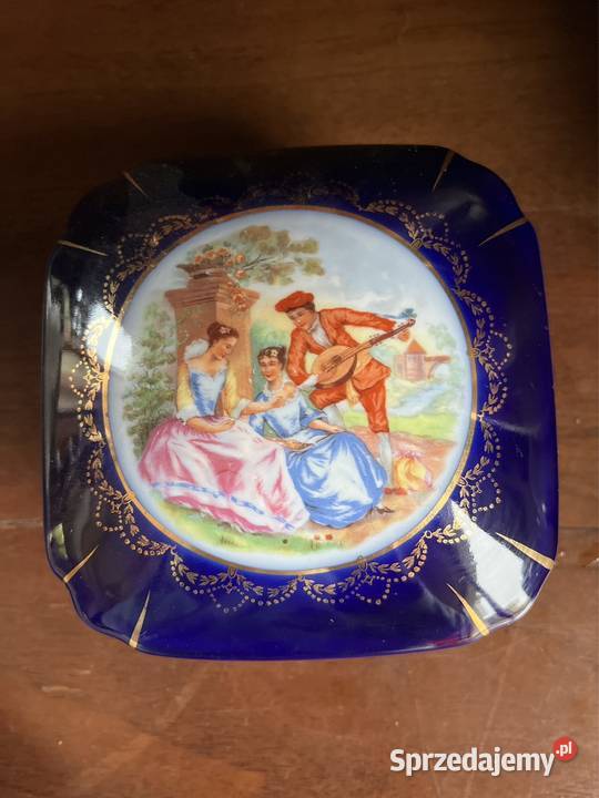 Puzderko szkatułka z dekorem Miłości wiedeńskiej Gdańsk