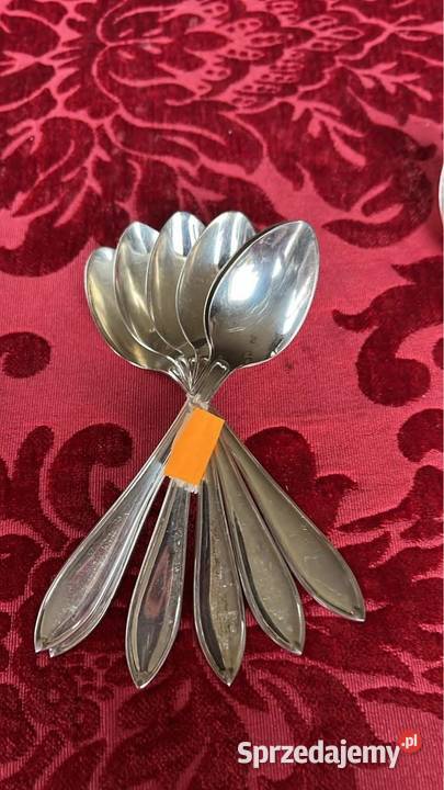 Platerowe łyżeczki Sygnowane punce Komplet 6 Gdańsk