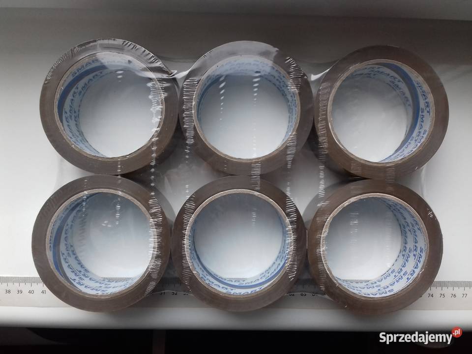 6x Taśmy pakowe przylepne Smart brązowa 48mmx91m Bydgoszcz