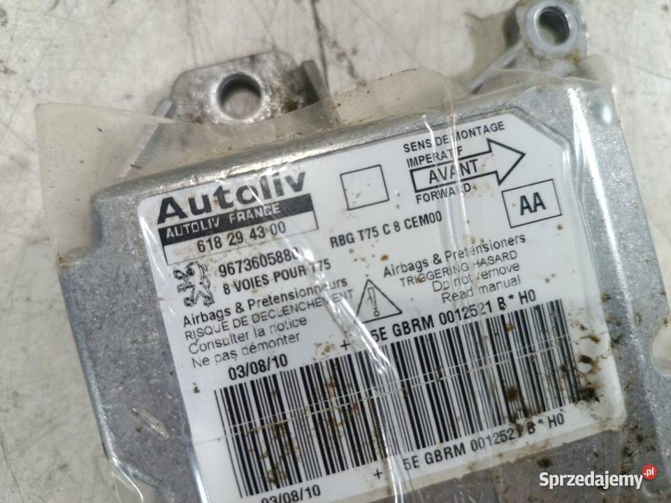 MODUŁ AIRBAG PEUGEOT RCZ 16 THP 9673605880