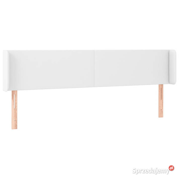 Zagłówek uszak biały 203x16x7888 sztuczna skóra Warszawa