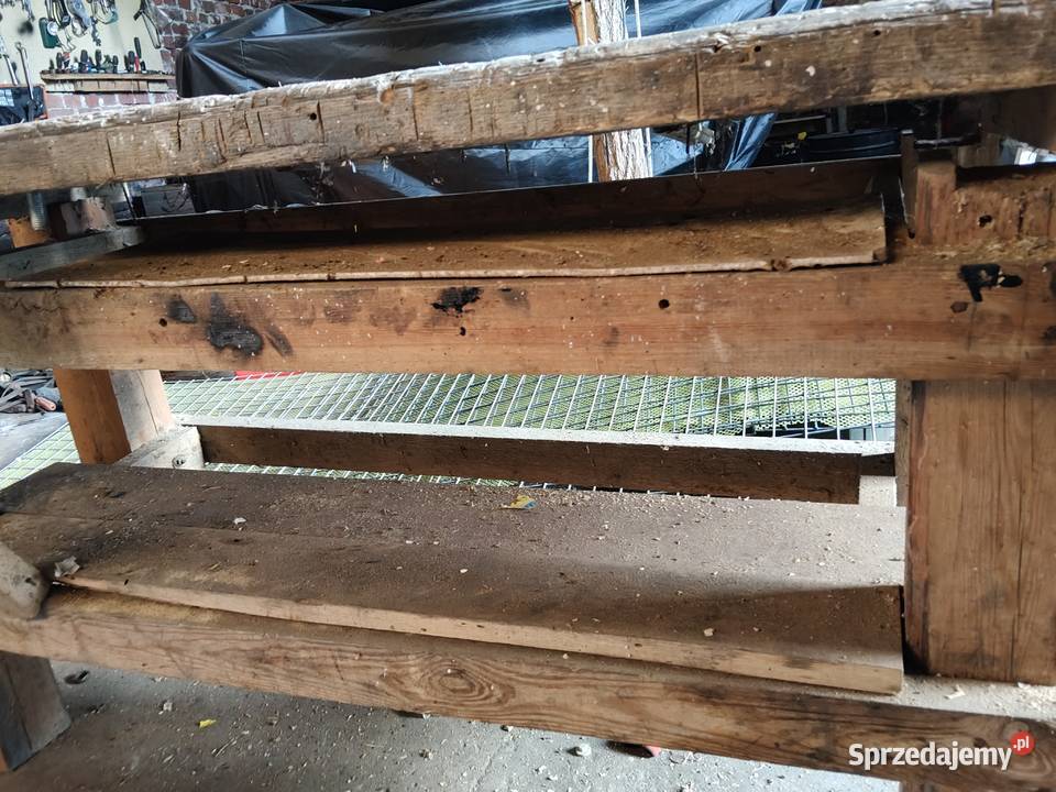 Zabytkowy stół stolarski Kazimierz Biskupi