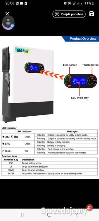Falownikinwerter Easun 6kw48v Nowy Białystok