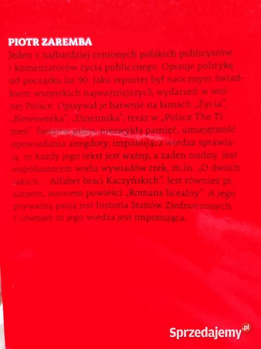 Piotr Zaremba O jednym takim Biografia Jarosława świętokrzyskie Kielce sprzedam