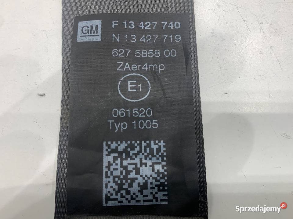 PAS BEZPIECZEŃSTWA LEWY PRZÓD OPEL CORSA E