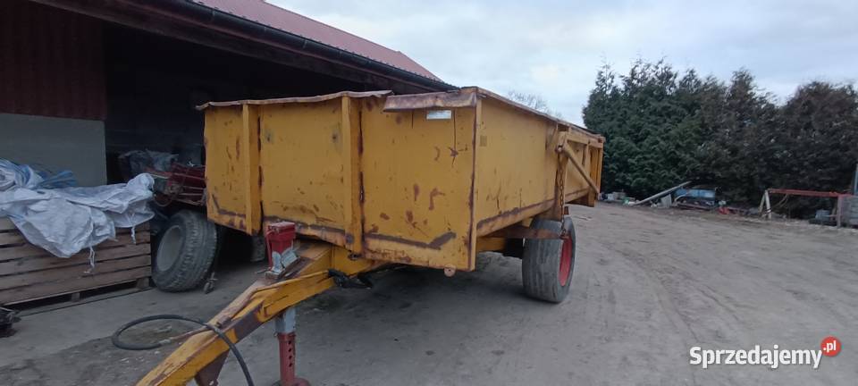 Przyczepa skorupowa z kiprem 7 ton dokumenty Zborówek