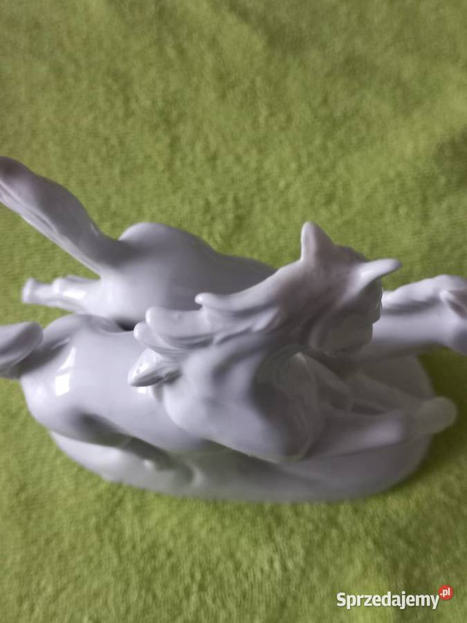 Figurka porcelanowa Konie Grafenthal Toruń