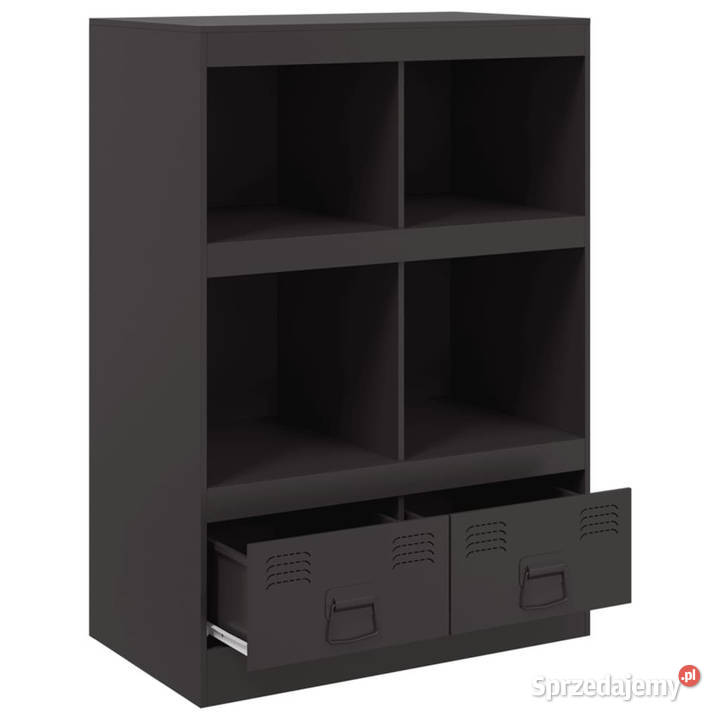 Szafka czarna 67x39x95 stal WM841799