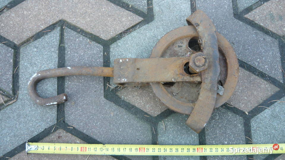 Zblocze hakowe bloczek krążek budowlany linowy Sokółka