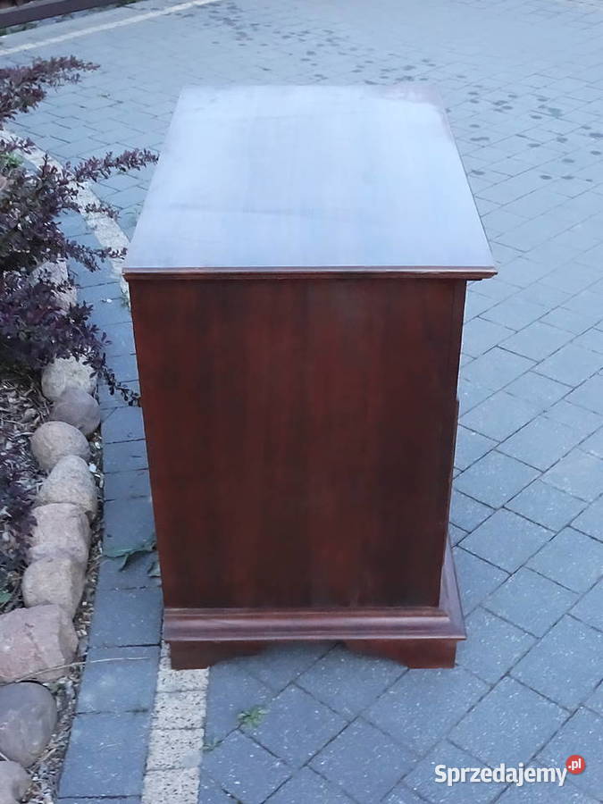 Klasyczna szafka RTV Komoda pod telewizor Ciemny Biłgoraj