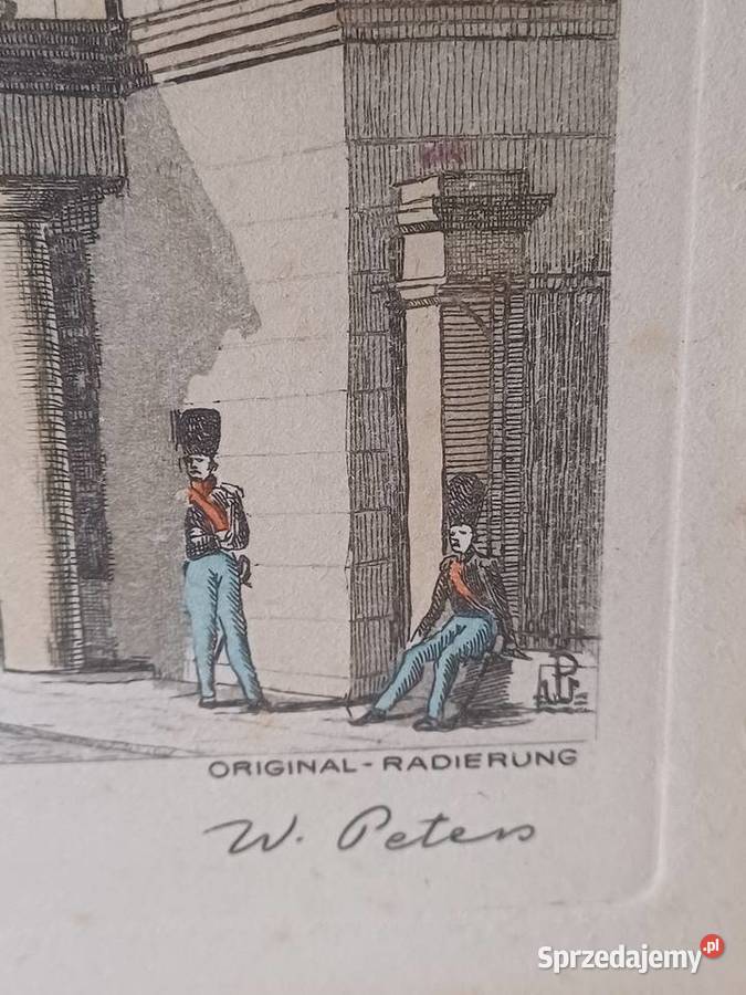 vintage oryginalna akwaforta małopolskie sprzedam