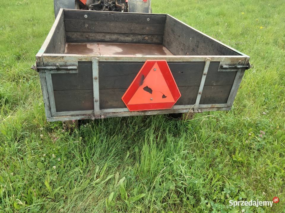 Przyczepa przyczepka jednoosiowa ogrodnicza nieuszkodzony Przyczepy rolnicze małopolskie