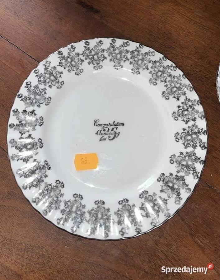 Talerz Royal Albert Silver Anniversary Z okazji pomorskie Gdańsk