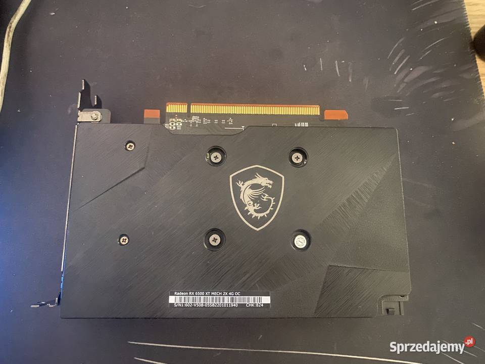 RX 6500XT msi Mech 2X 4GB OC sprawna karta Katowice