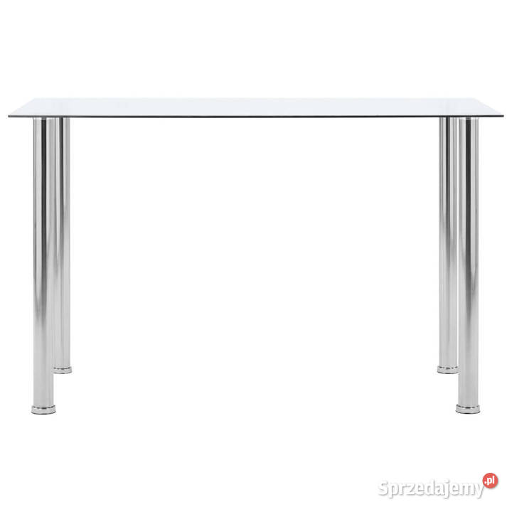 Stół jadalniany przezroczysty 120x60x75 szkło