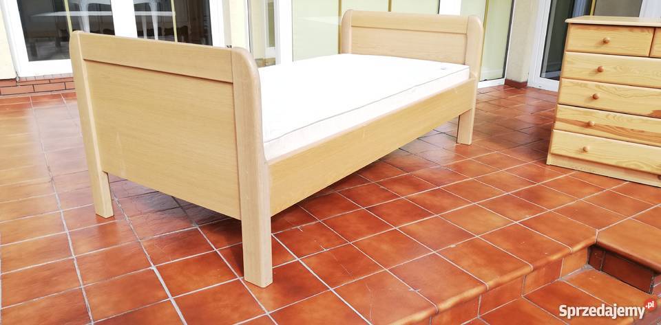 Łóżko kompletne materac 100x200 stelaż rama dno łóżka