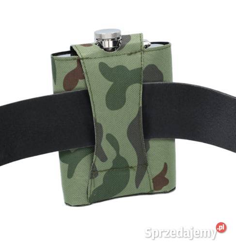 Srebrna Piersiówka w Etui Moro w Zestawie