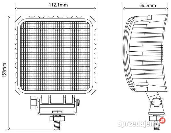 LA10047 Lampa robocza LED kwadratowa 48W 3840 lm Oświetlenie Przasnysz sprzedam