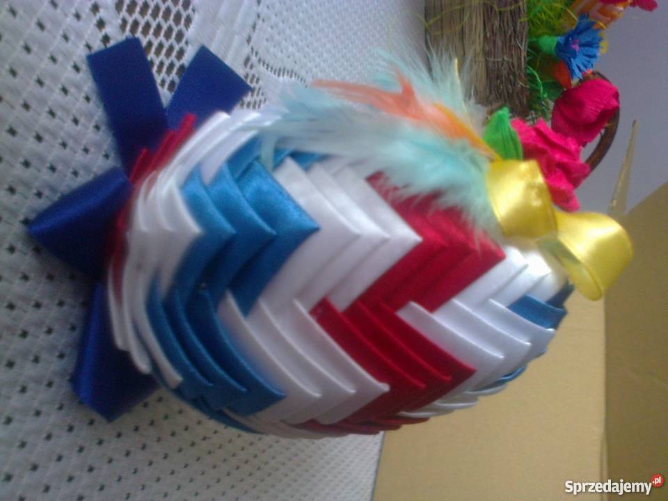 jajko styropianowe ze wstążki wys 13