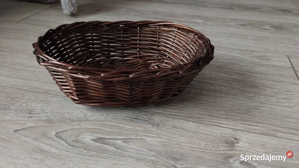 koszyk koszyczek wiklinowy ciemny brąz brązowy Dekoracje i ozdoby Poznań