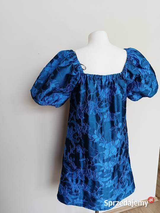 Sukienka OBJECT r 38 haft kwiatowy bufiaste