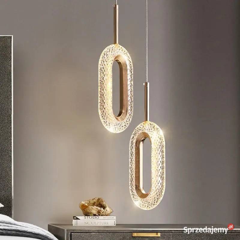 Żyrandol złoty nowoczesny lampa wisząca glamour Warszawa