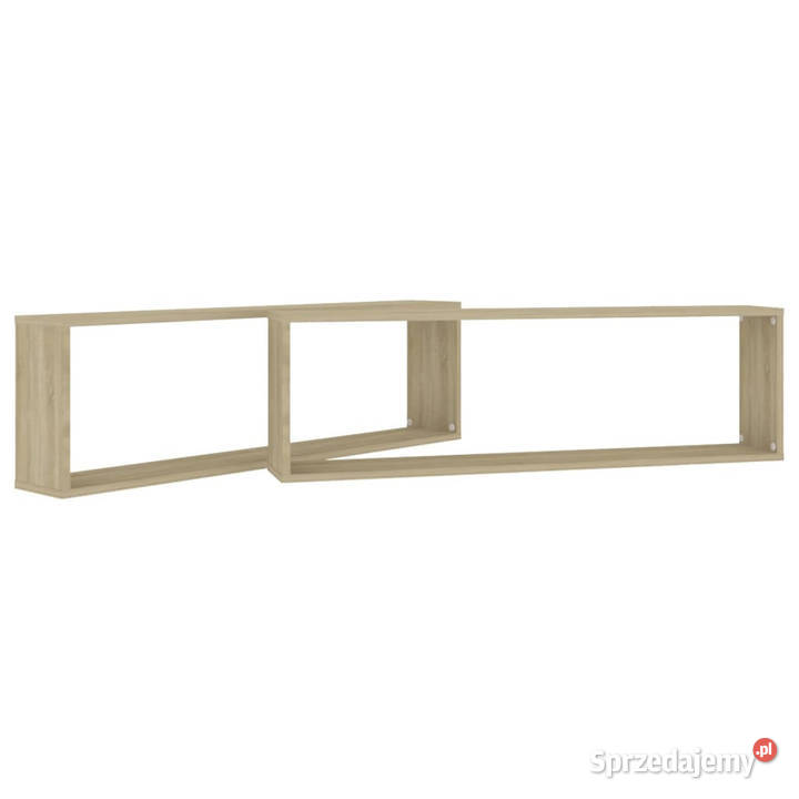 Półki ścienne kostki 2 dąb sonoma 100x15x30 Warszawa