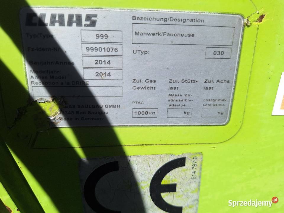 Kosiarka Claas Disco 3900 contour i stanie Szczuczyn