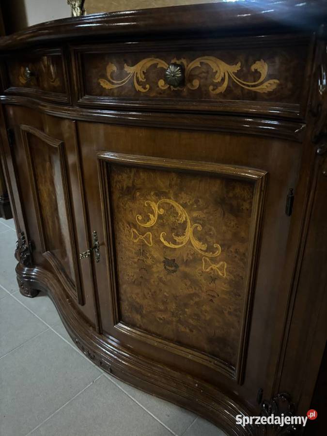 Włoska Stylowa Komoda Intarsje Gięte Fronty Gorzów Wielkopolski