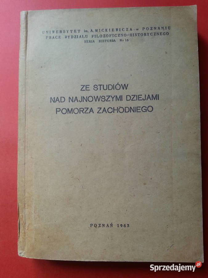 3040 Ze Studiów Najnowszymi Dziejami Pomorza Antykwariat Szczecin