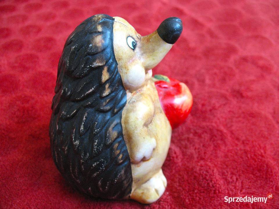 Jeż z jabłkiem mała figurka 10 x 10 x 7 Siedlce