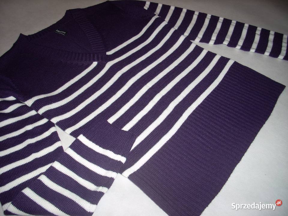 Madonna sweter w pasy fiolet 36 38 Nowy Sącz sprzedam